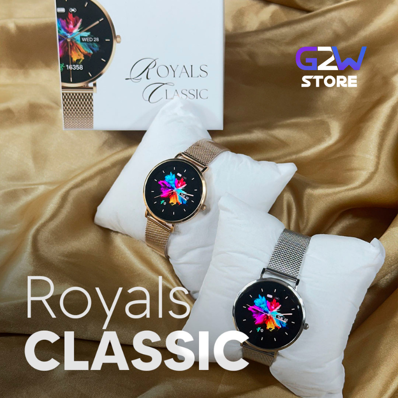 ROYALS CLASSIC WEARZONE | Smartwatch Elegante | AMOLED | VIDRO GORILLA GLASS até 3 Dias de Bateria